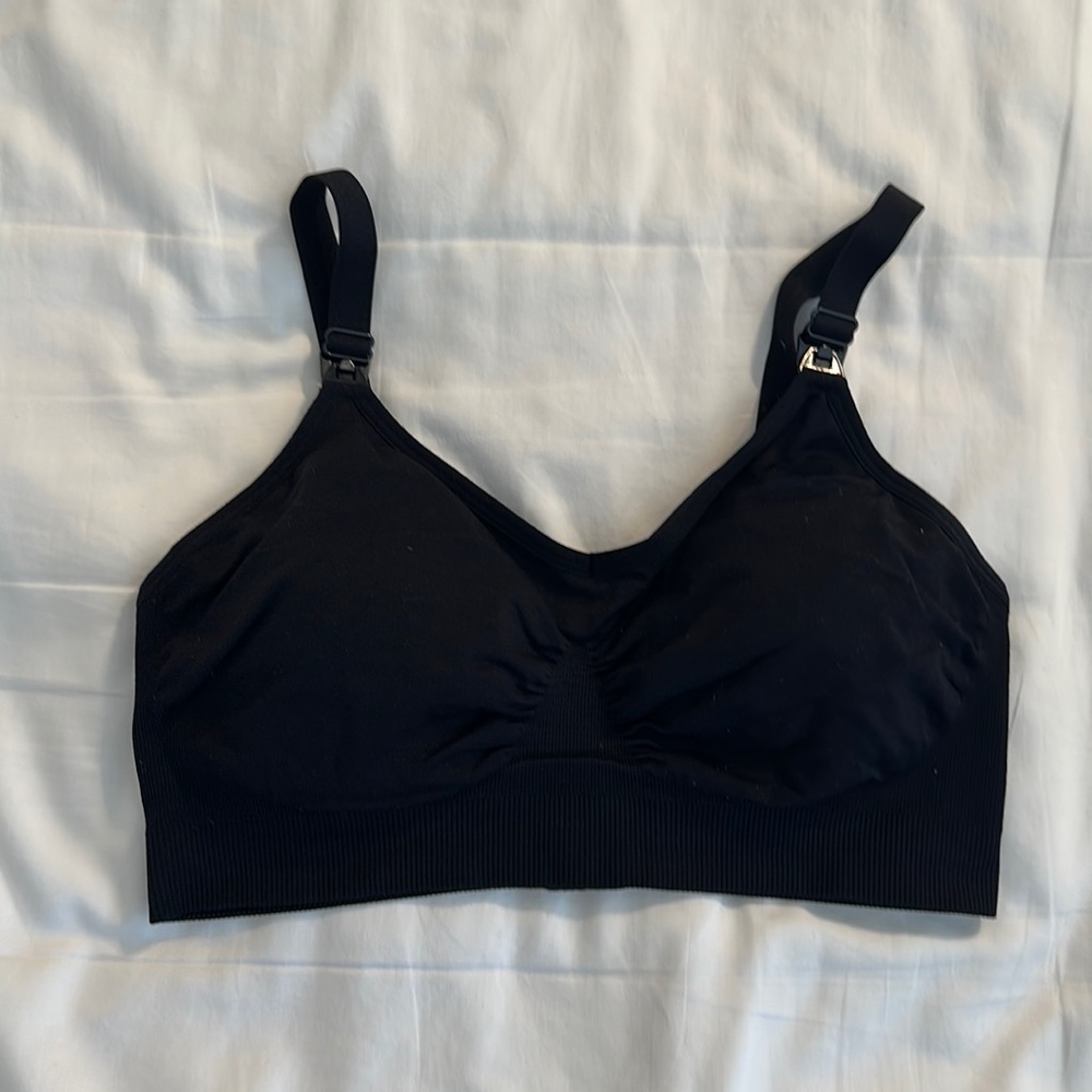 Hofish Large Black Nursing Bra (2 Pack)